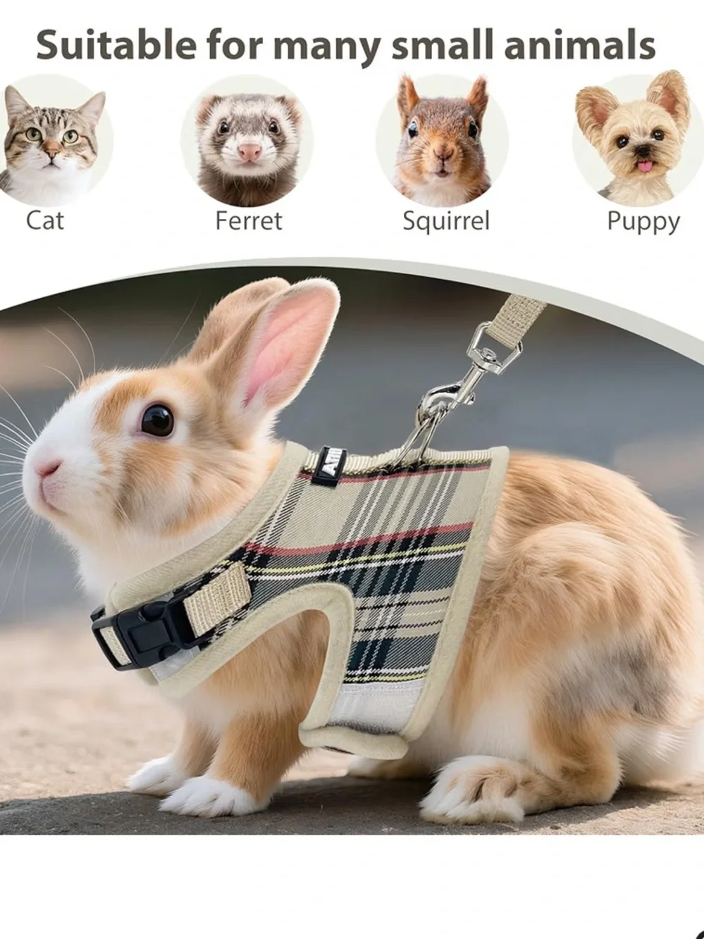 NWOT Rabbit Cat Ferret Small Pet Harnesses with Leashes